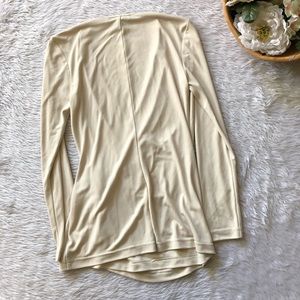 St. John Tops - St.John Light Cream Faux Wrap Blouse St. John Tops - St.John Light Cream Faux Wrap Blouse